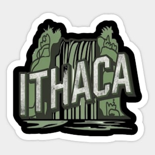 ithaca falls Sticker